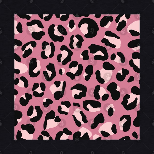 Black, Pink & Blush Pink Leopard Print by YourGoods